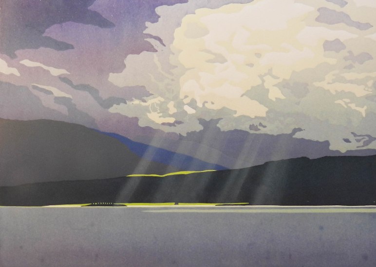 'The Last Rays of Summer, Loch Linnhe 7/8' by artist Deb Wing